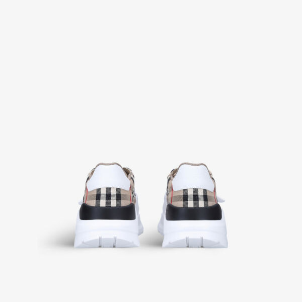 Парусиновые кроссовки Regis в винтажную клетку New Burberry, бежевый — фото 4