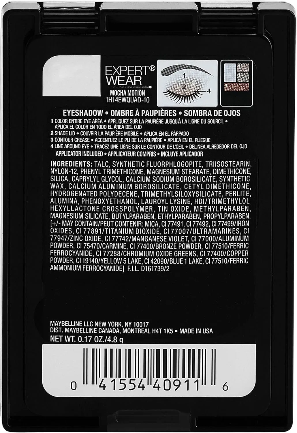 Тени для век Maybelline New York Expert Wear Mocha Motion, 0.17 oz — фото 2