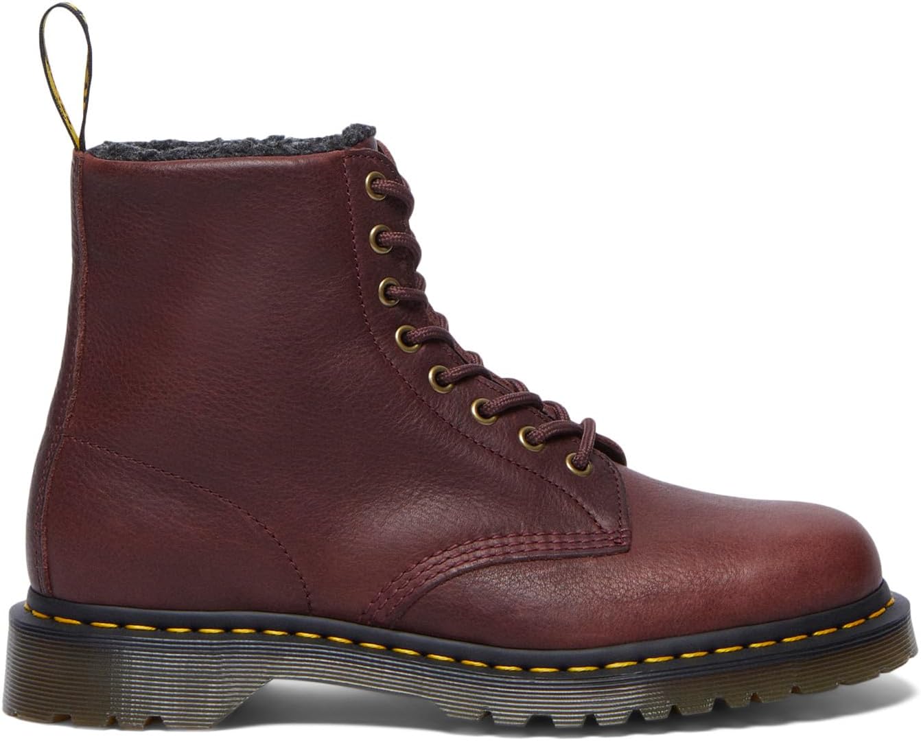 Ботинки Dr. Martens 1460 Warm Wair Grizzly, красный — фото 4