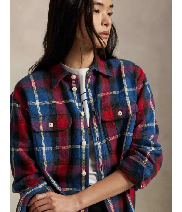 Рубашка relaxed fit Polo Ralph Lauren, темно-синий — фото 4