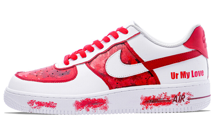 

Кроссовки Nike Air Force 1 Skateboarding Shoes Women's Low-top Red, красный