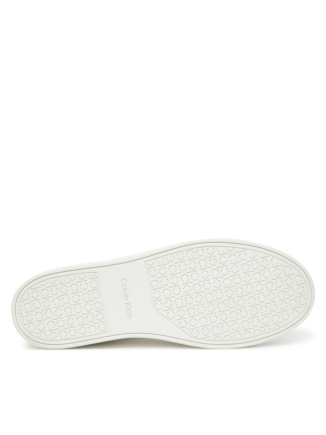 Кроссовки Clean Cup Low Laceup Mono HM0HM01899 Calvin Klein, белый — фото 4