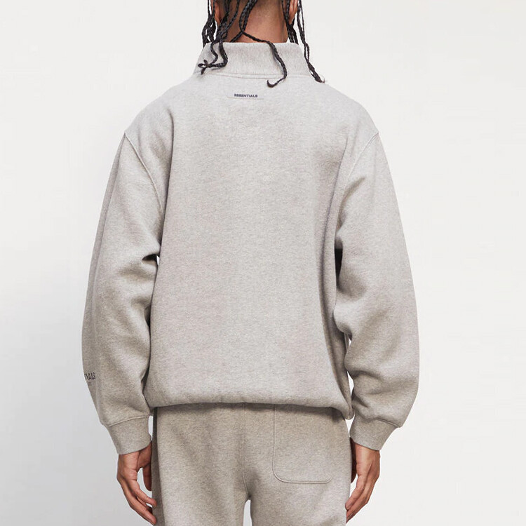 FW20 Толстовка унисекс овсянка Fear Of God Essentials, светло-бежевый — фото 3