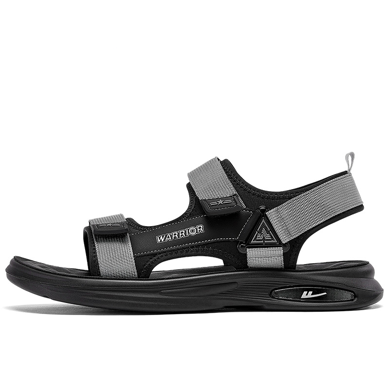 

Пляжные сандалии Warrior мужские серо-черные