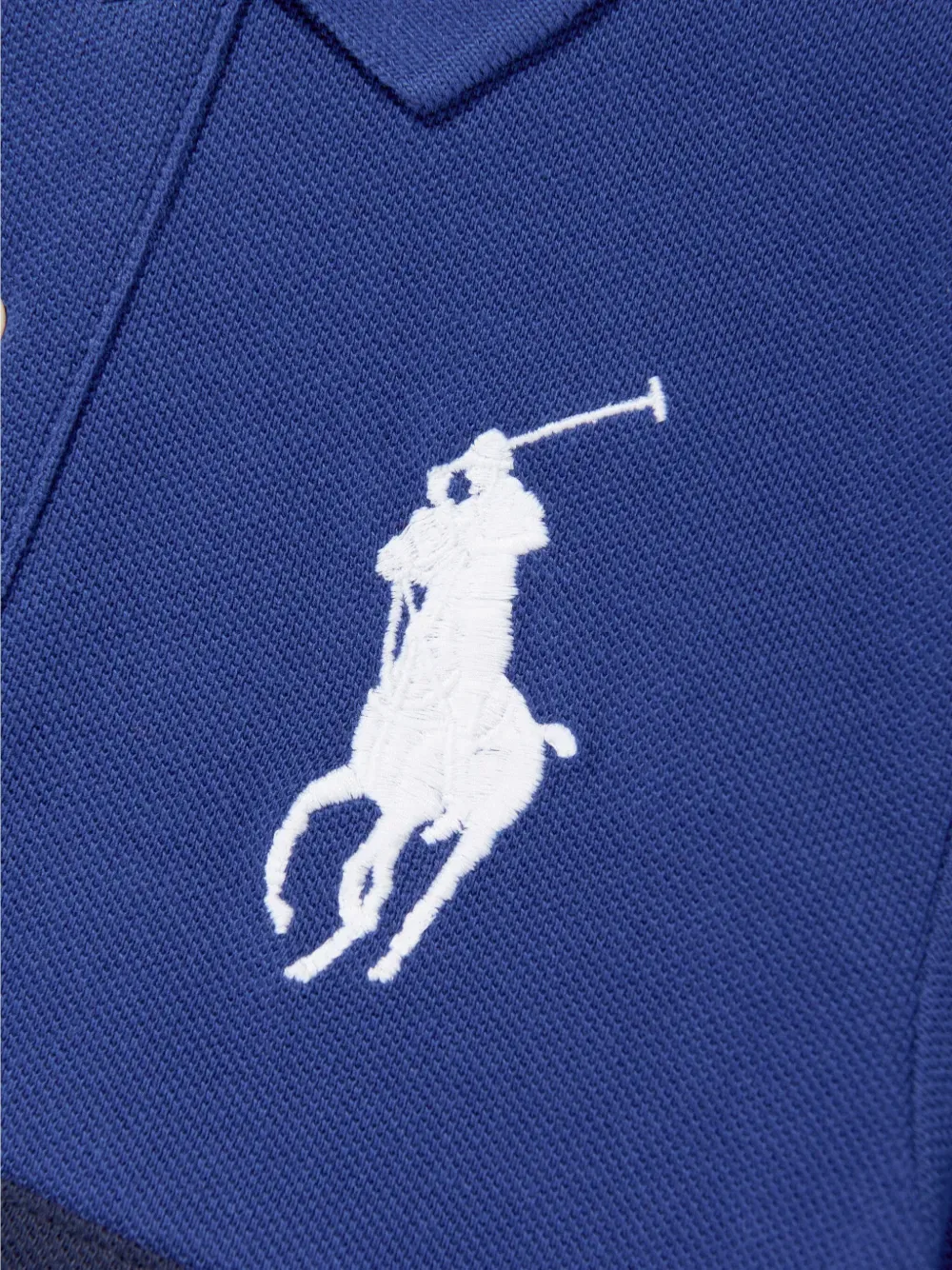 Рубашка поло с изображением пони Polo Ralph Lauren Kids, синий — фото 3