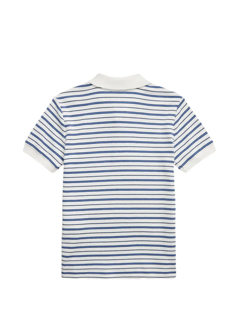 Поло-рубашка в полоску Polo Ralph Lauren Kids, белый — фото 2