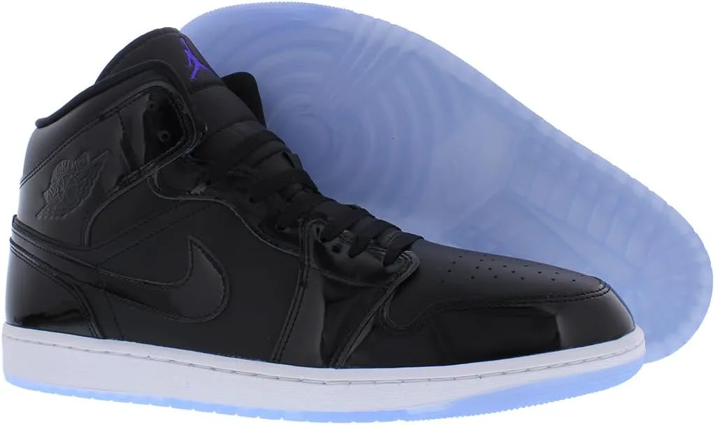 Мужские кроссовки Nike Air Jordan 1 Mid, черно-белый — фото 4