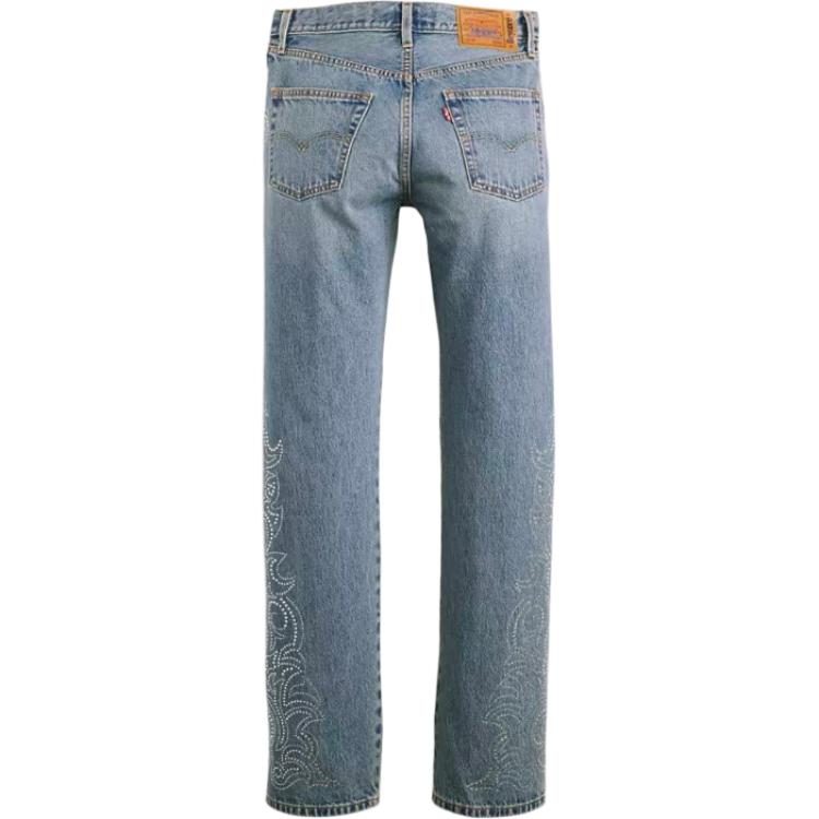 Levi's x Beyoncé джинсы женские Levis, Western Crystal-Dark Color Washed — фото 2