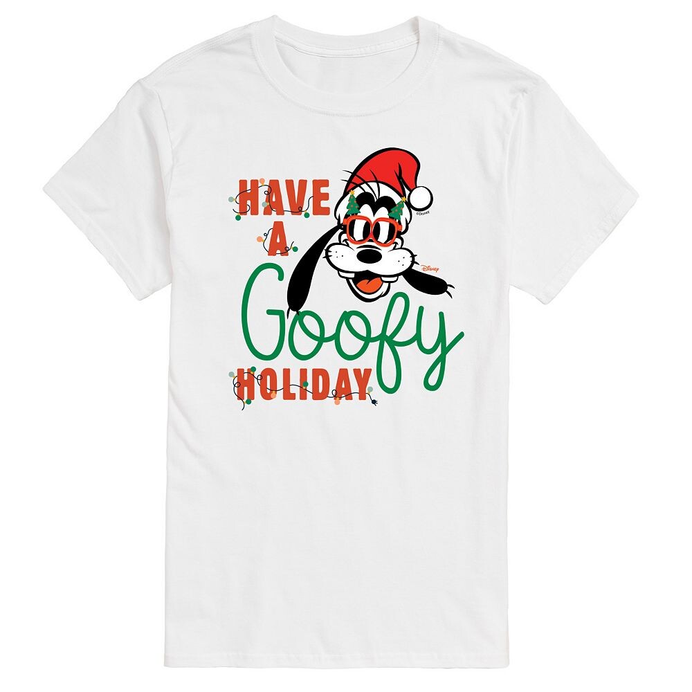 

Мужская праздничная футболка с рисунком Disney's Goofy, белый
