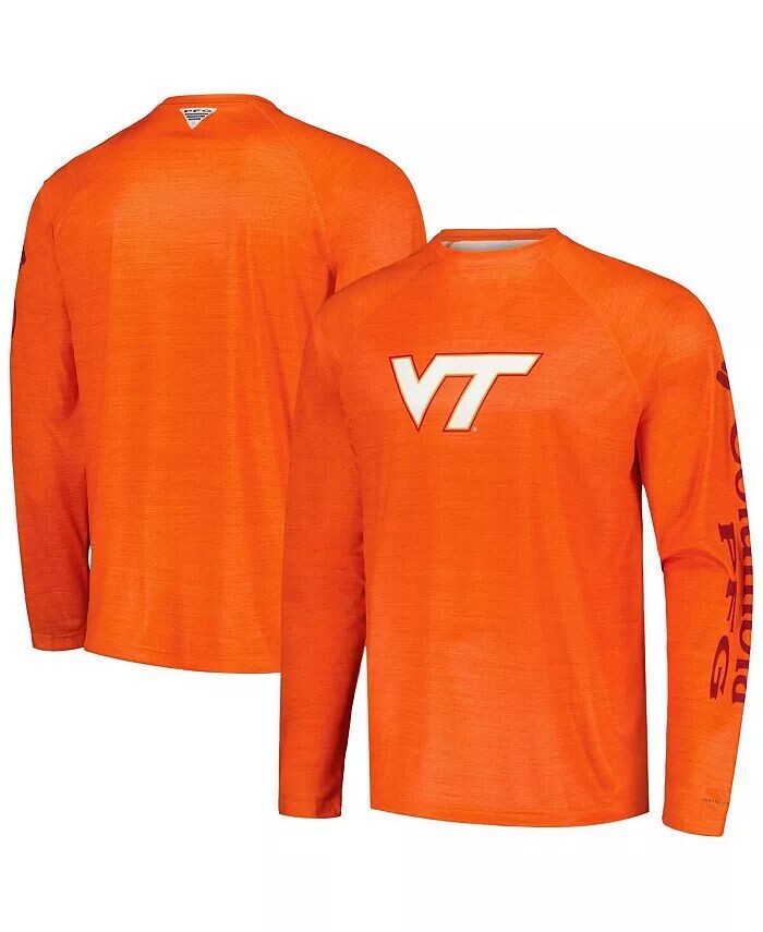 

Мужская оранжевая футболка Virginia Tech Hokies PFG Terminal Tackle Omni-Shade Raglan с длинным рукавом Columbia