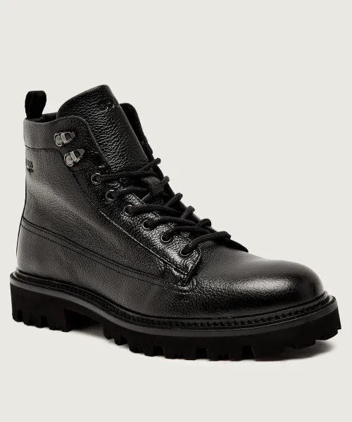 

Высокие кожаные туфли julyo_halb_grhk Boss, черный