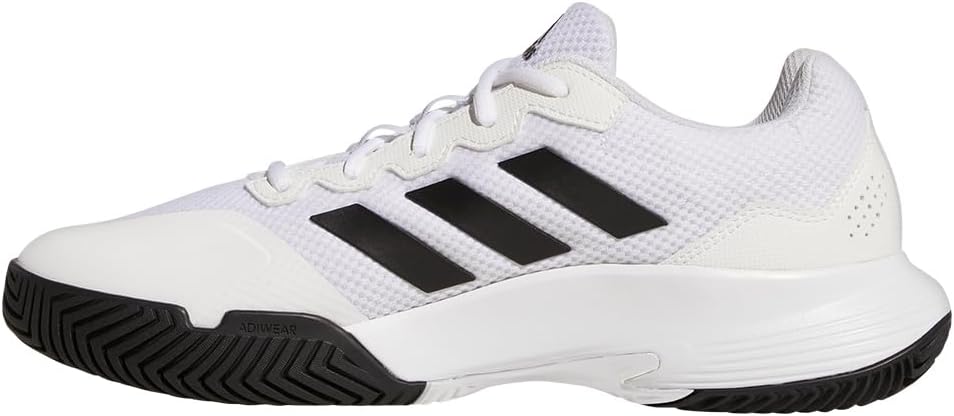 Мужские теннисные кроссовки adidas Gamecourt 2, белый/черный — фото 4