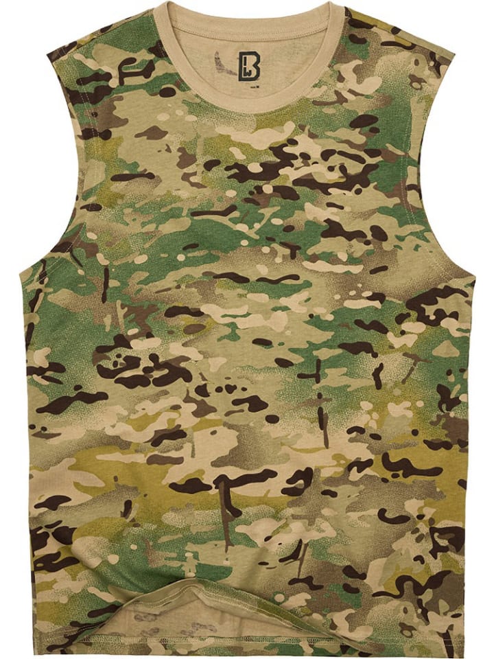 

Футболка "Футболка без рукавов" в камуфляжной расцветке Brandit, Хаки, Футболка "Футболка без рукавов" в камуфляжной расцветке Brandit