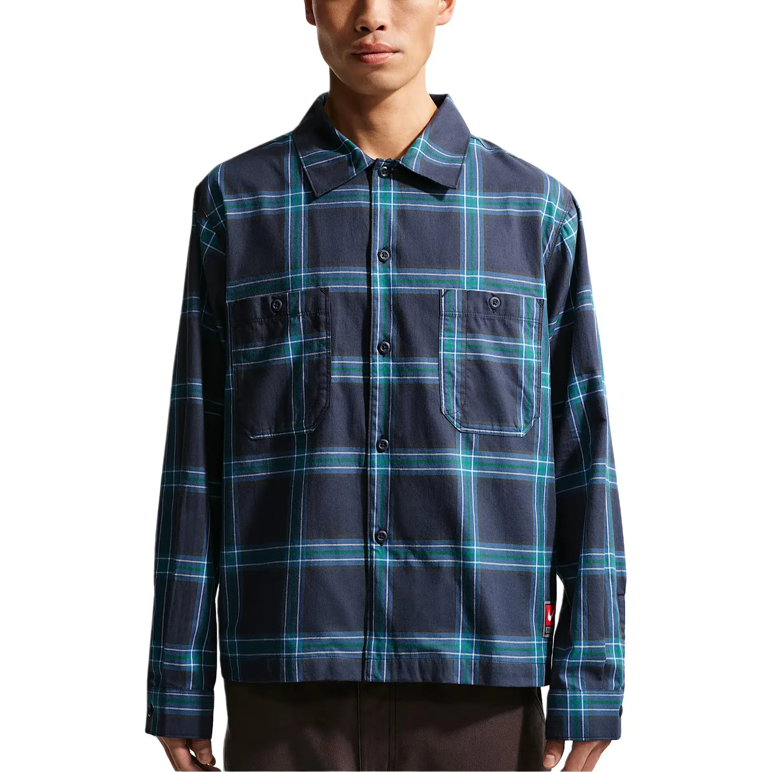 Nike Рубашка мужская Obsidian Color/Obsidian Color/Black Lapel Moderate