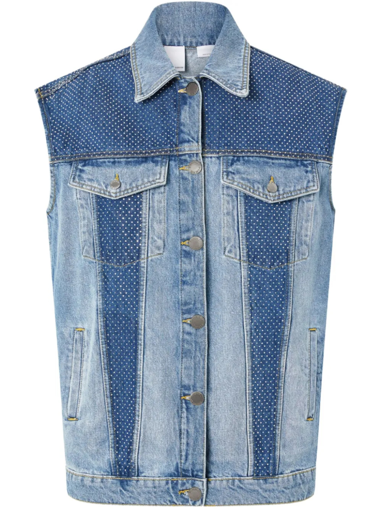 

Куртка PINKO denim sleeveless jacket, синий