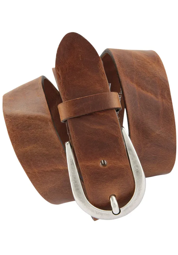 

Кожаный ремень BERND GÖTZ, кожаный ремень с натуральной фрезерованной структурой, цвет Cognac