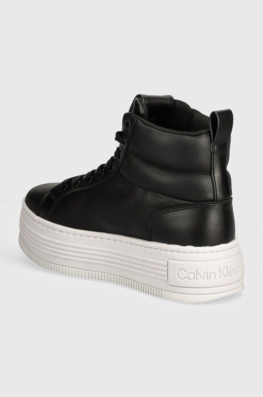 Кроссовки Calvin Klein Jeans BOLD PLATF MID OH MG LTH, черный — фото 4