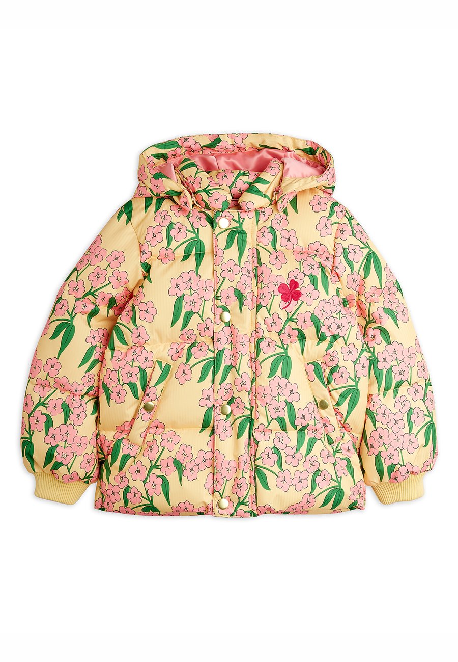 

Зимняя куртка Mini Rodini ALPINE FLOWERS HOODED PUFFER UNISEX, Yellow