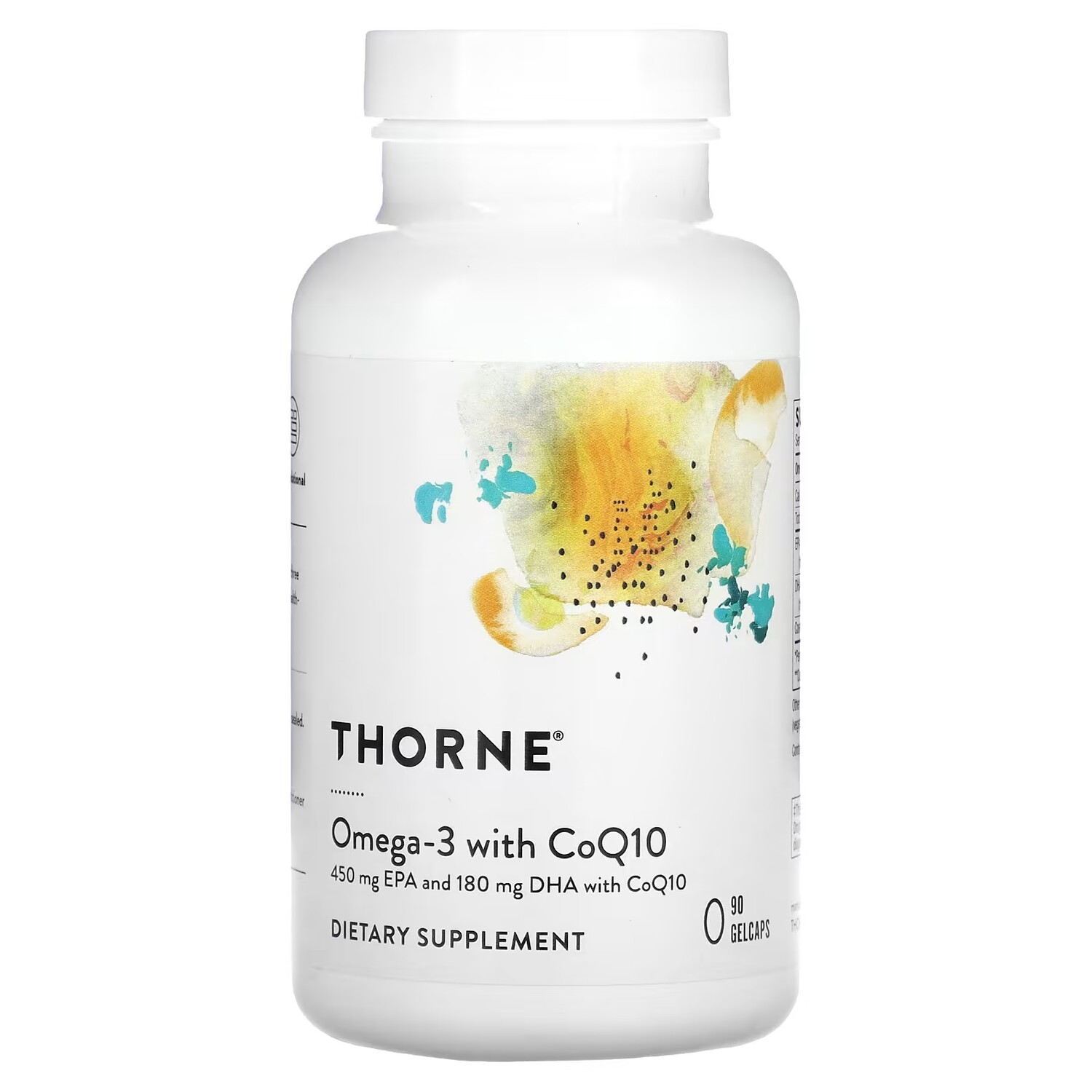

Добавка Thorne Omega-3 с CoQ10, 90 желатиновых капсул