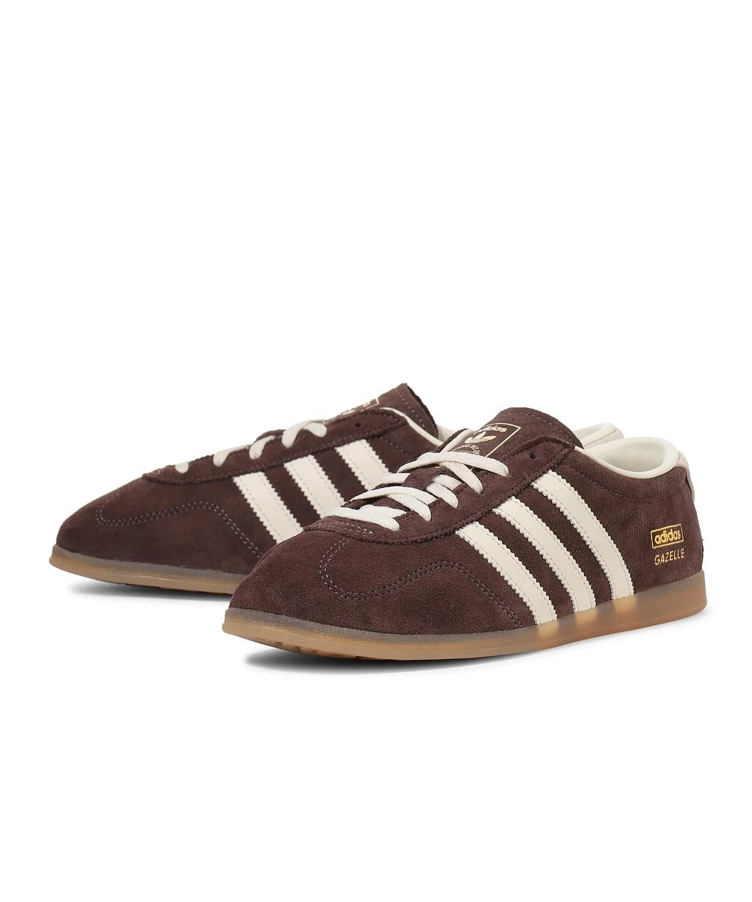 Унисекс кроссовки adidas GAZELLE LO PRO из замши коричневые — фото 3
