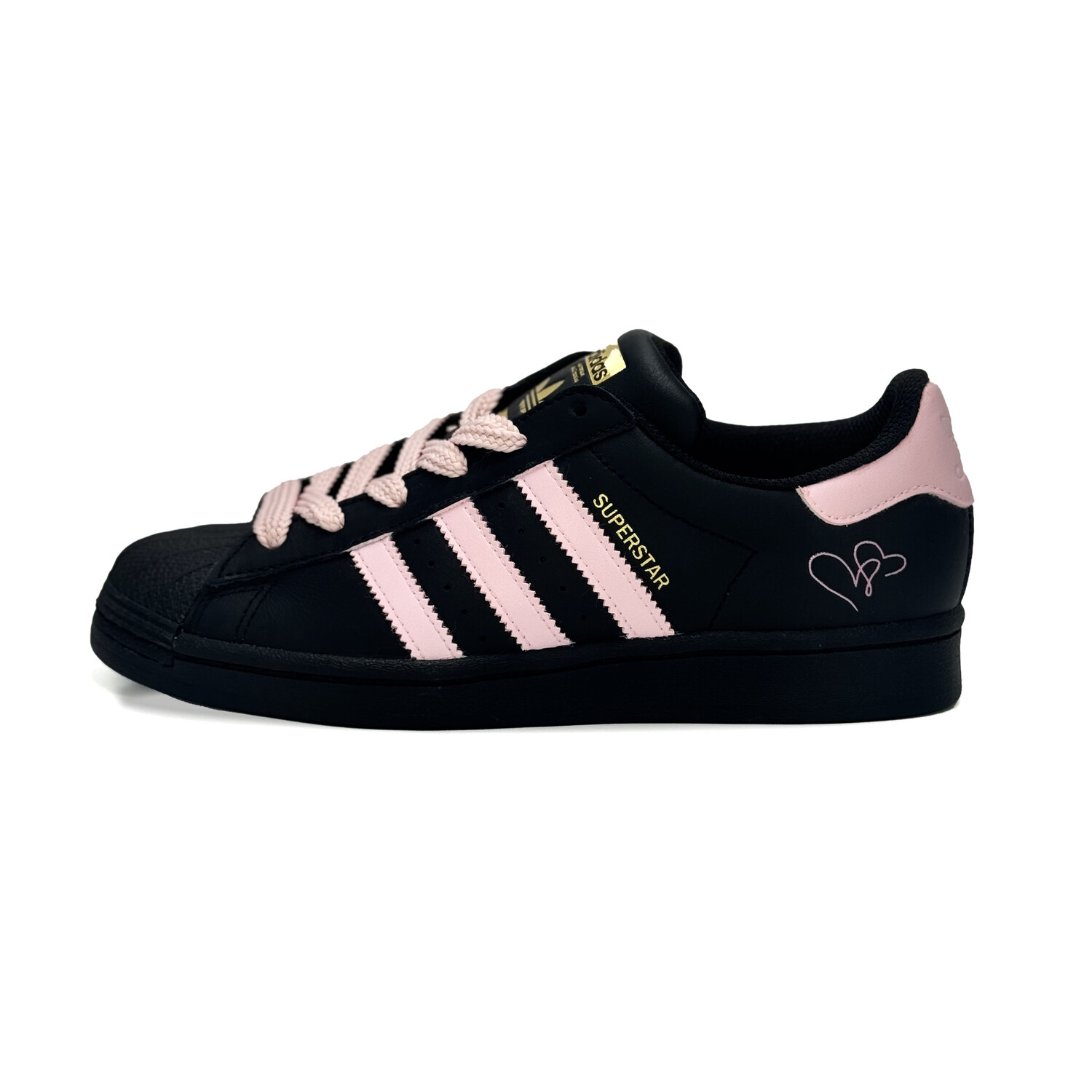 

Кроссовки Adidas Originals Superstar Skateboard Shoes Unisex Low-Top Black Pink, черный/розовый