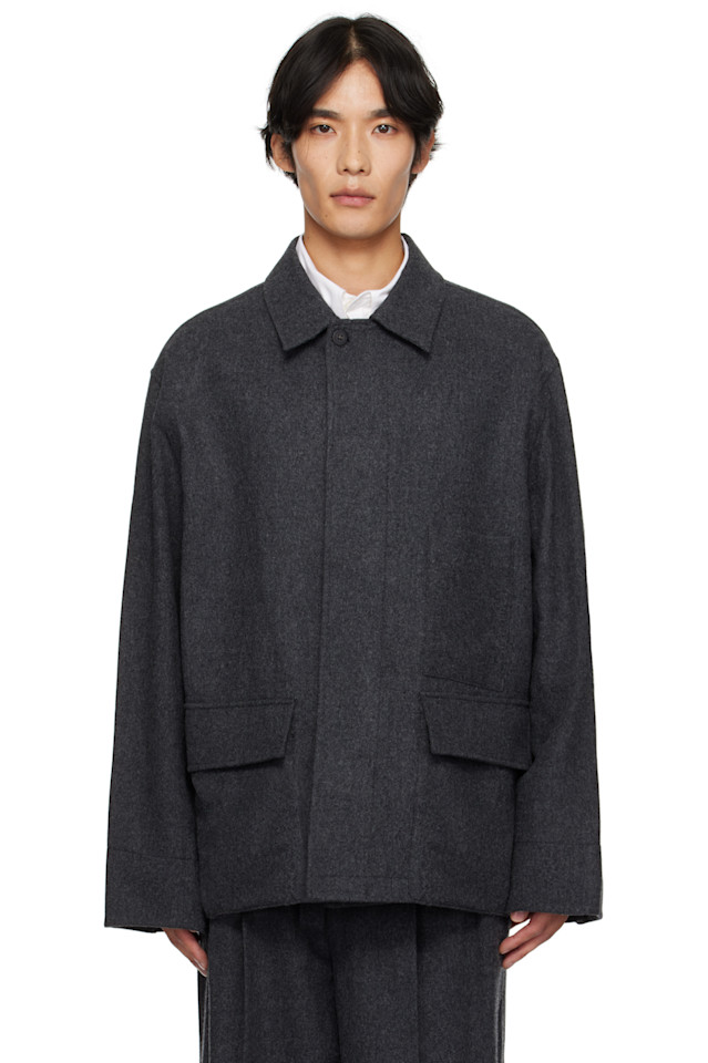 

Шерстяная полевая куртка Le17Septembre, серый