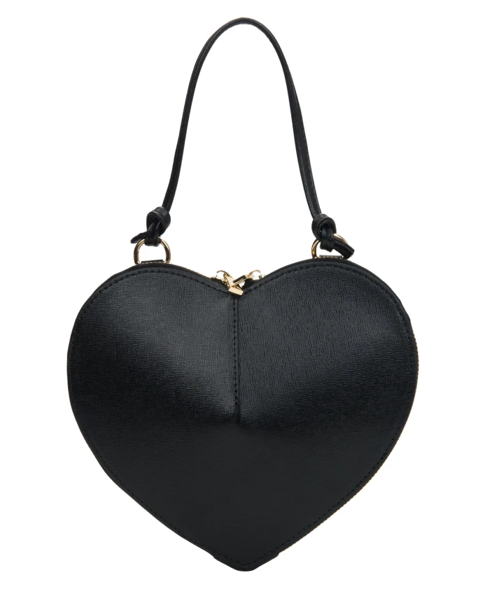 

Женская черная кожаная сумка в форме сердца Estro, черный