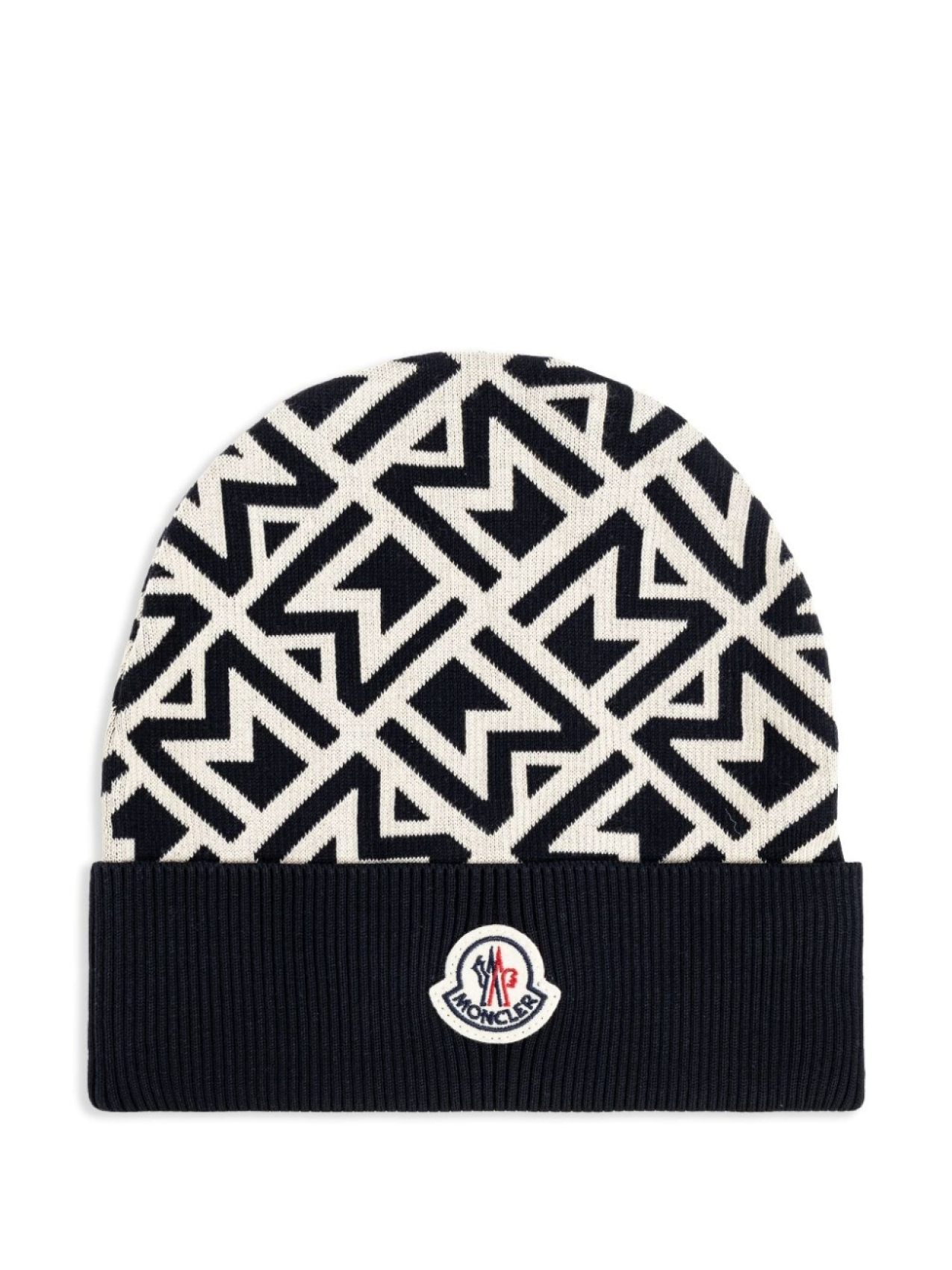 

Шапка бини с логотипом Moncler, черный