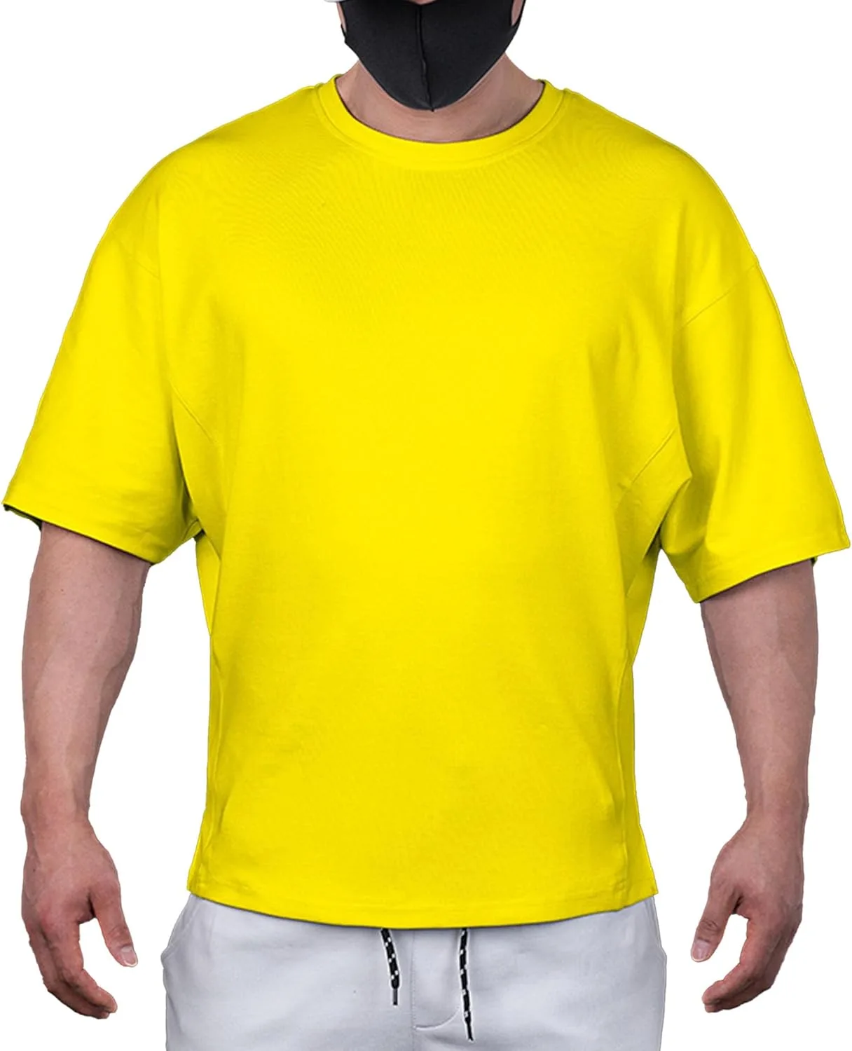 

Мужская футболка для тренировок с круглым вырезом, легкая, оверсайз SWJGLITTR