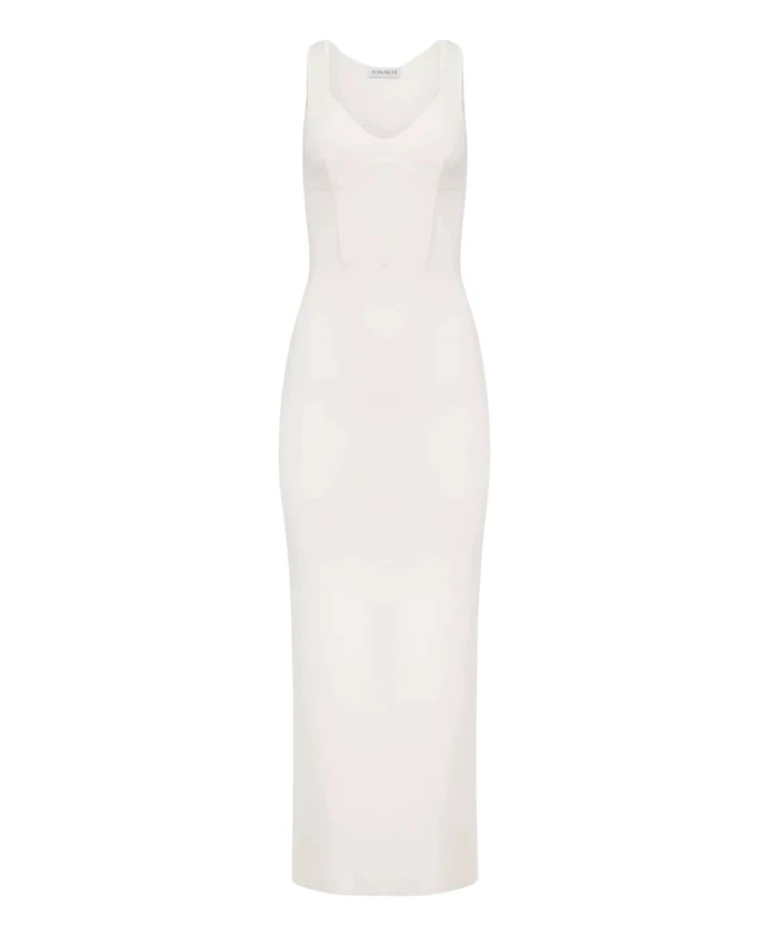 

Корсетное платье миди Nina Ricci, белый