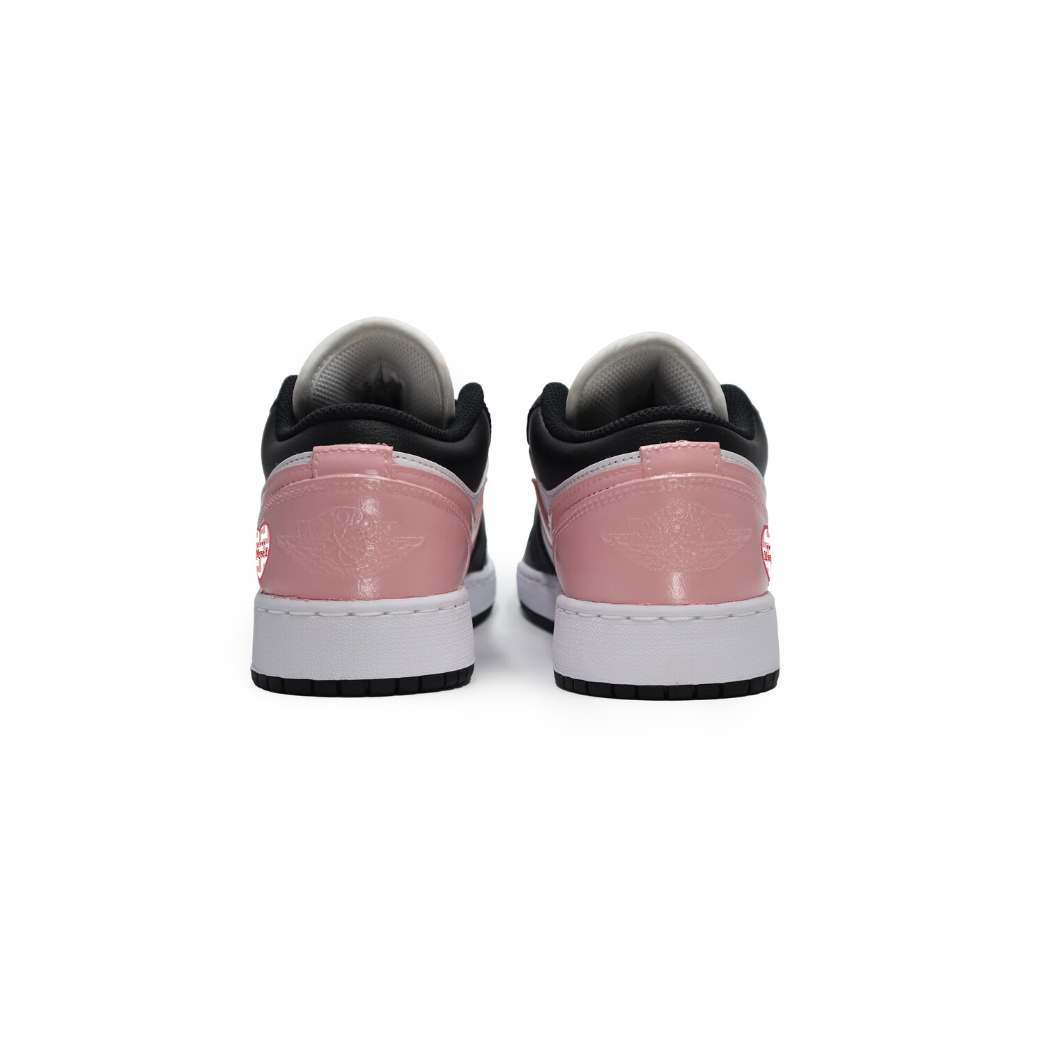 

Кроссовки Air Jordan 1 Skateboarding Shoes Women's Low-top Black/pink, черный