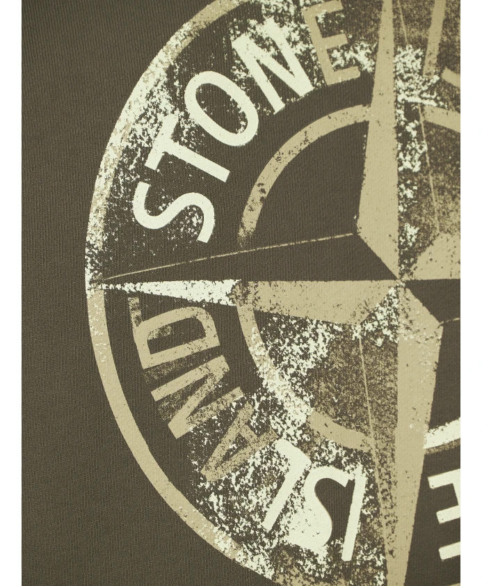 Институциональная толстовка номер пять Stone Island, зеленый — фото 3