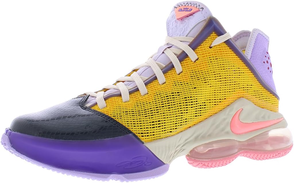 

Баскетбольные кроссовки Nike LeBron 19 Low, розовый/серый/сиреневый/темно-серый