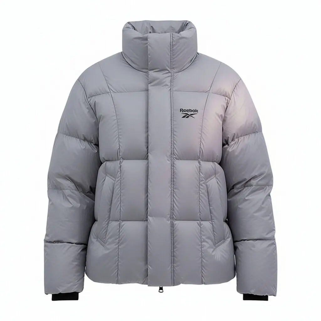 

Пуховики Unisex с воротником стойкой утепленные Reebok, серый