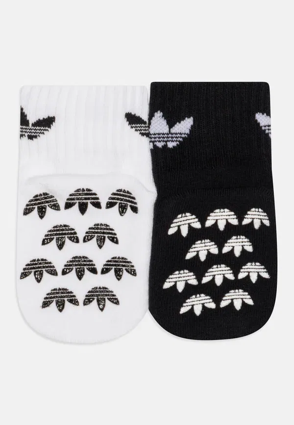 Носки антискользящие 2 пары Adidas Originals, черный/белый — фото 2