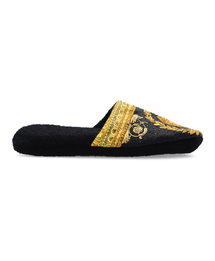 

Хлопковые тапочки Versace, черный