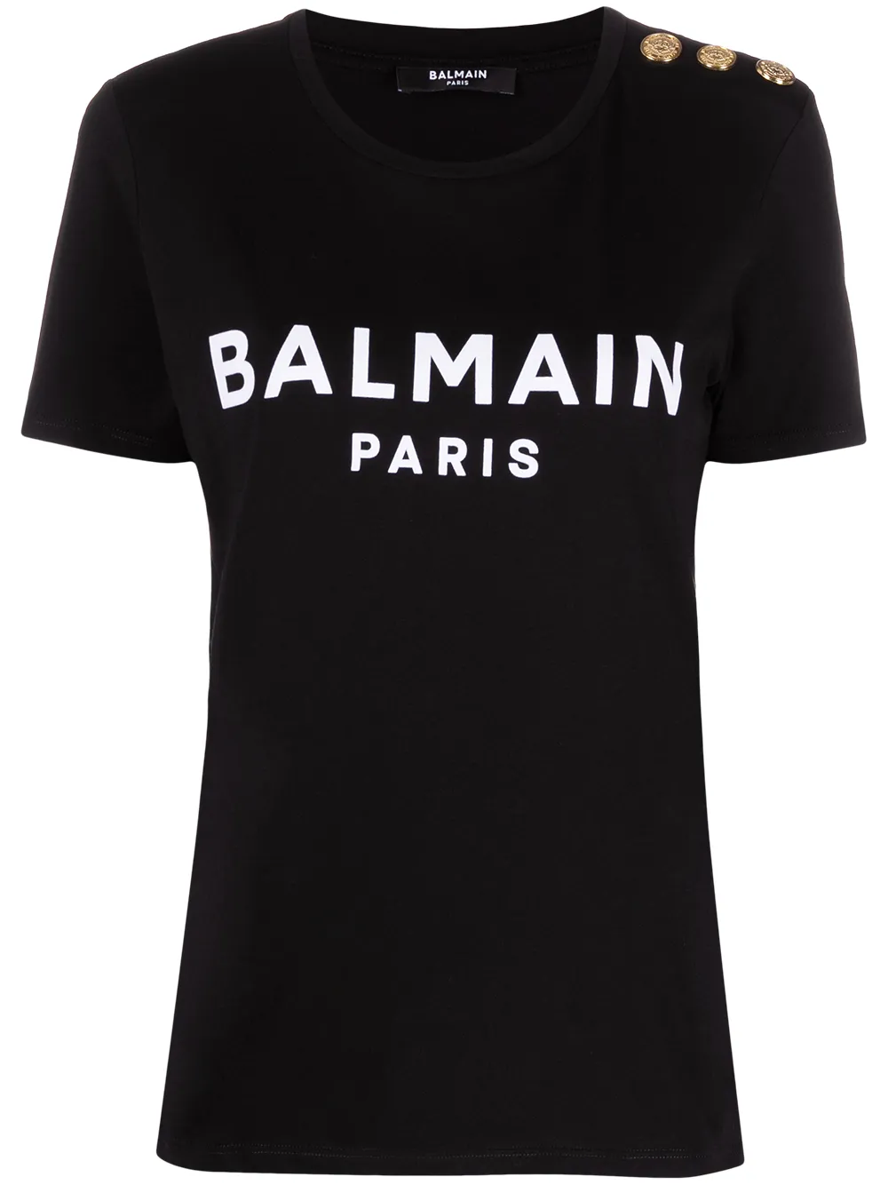 

Футболка с логотипом BALMAIN, черный