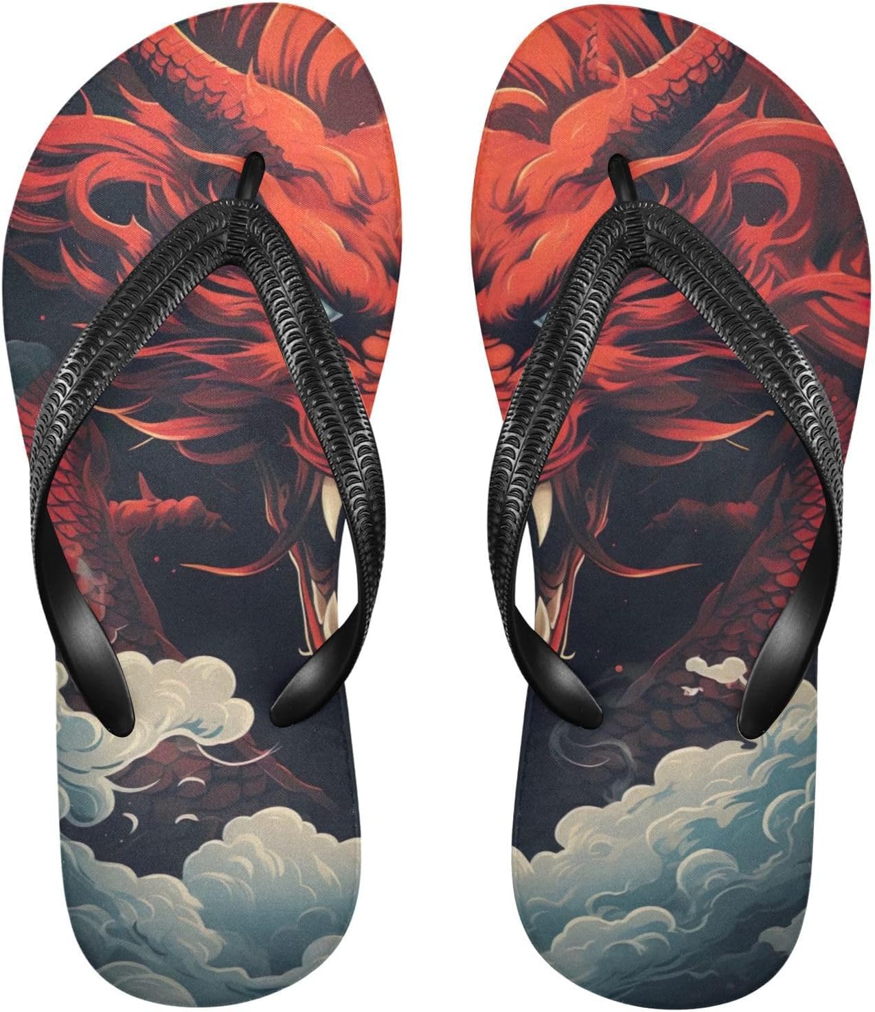 

Мужские и женские шлепанцы STAYTOP Fierce Red Dragon, пляжные сандалии, шлепанцы для душа
