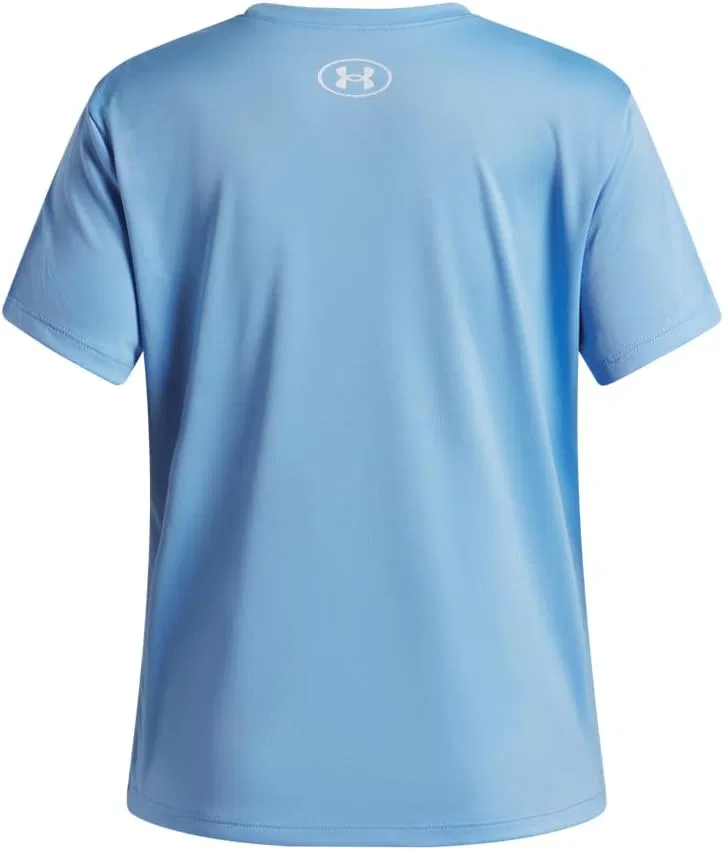 Футболка детская Under Armour Big Logo, Horizon Blue / White — фото 2