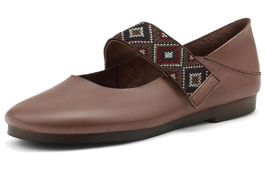 Туфли женские повседневные Women's Casual Shoes Women's Low-Top Occaman, цвет Coffee — фото 2