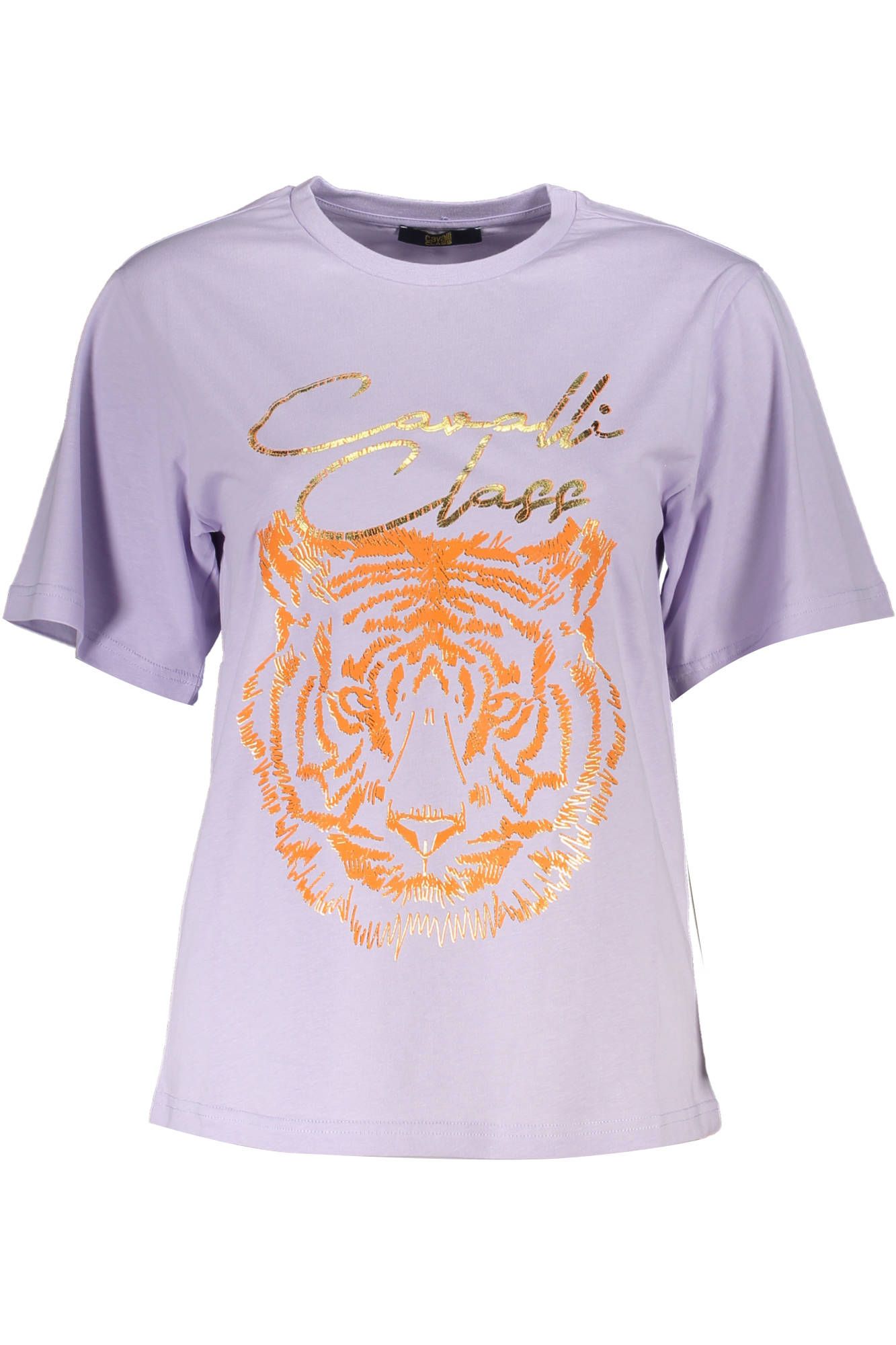 

Фиолетовый хлопковый женский топ cavalli CLASS