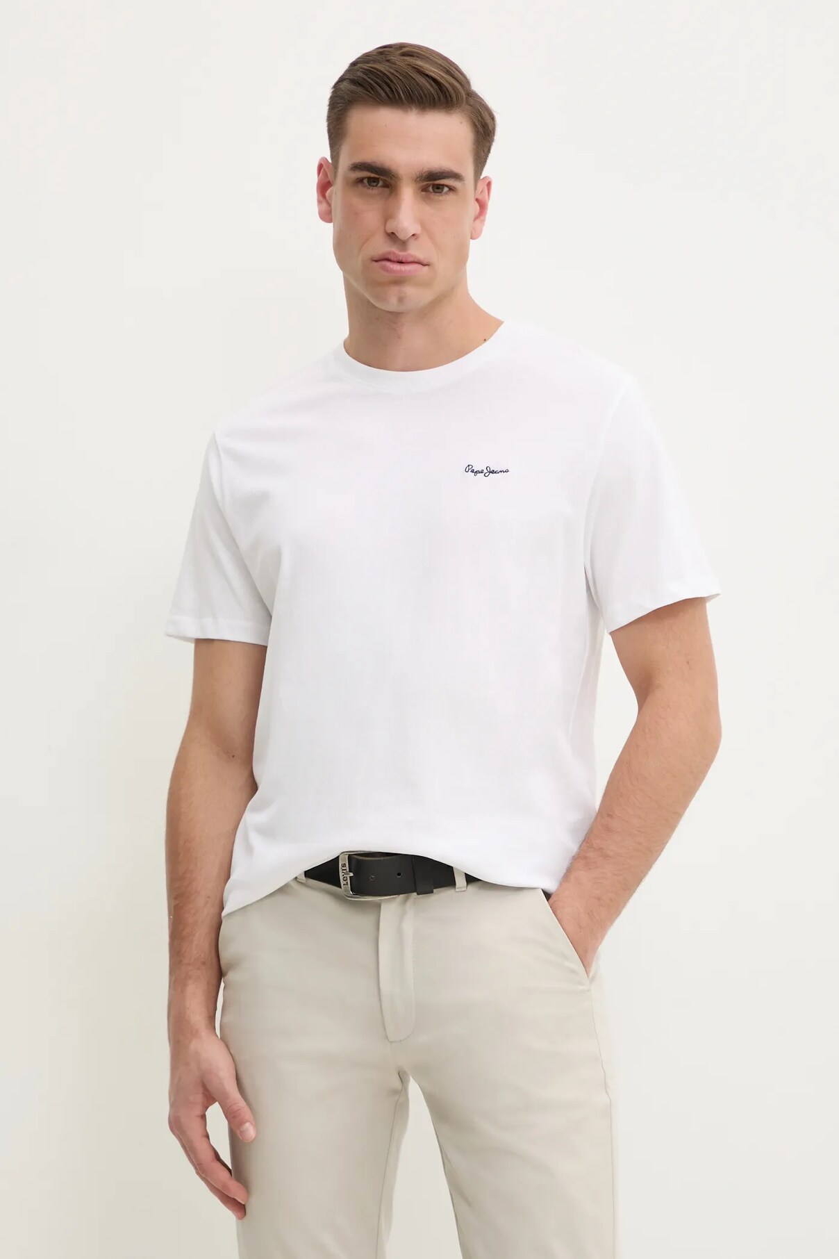 

Футболка из хлопка CONTRAST CONNOR Pepe Jeans, белый