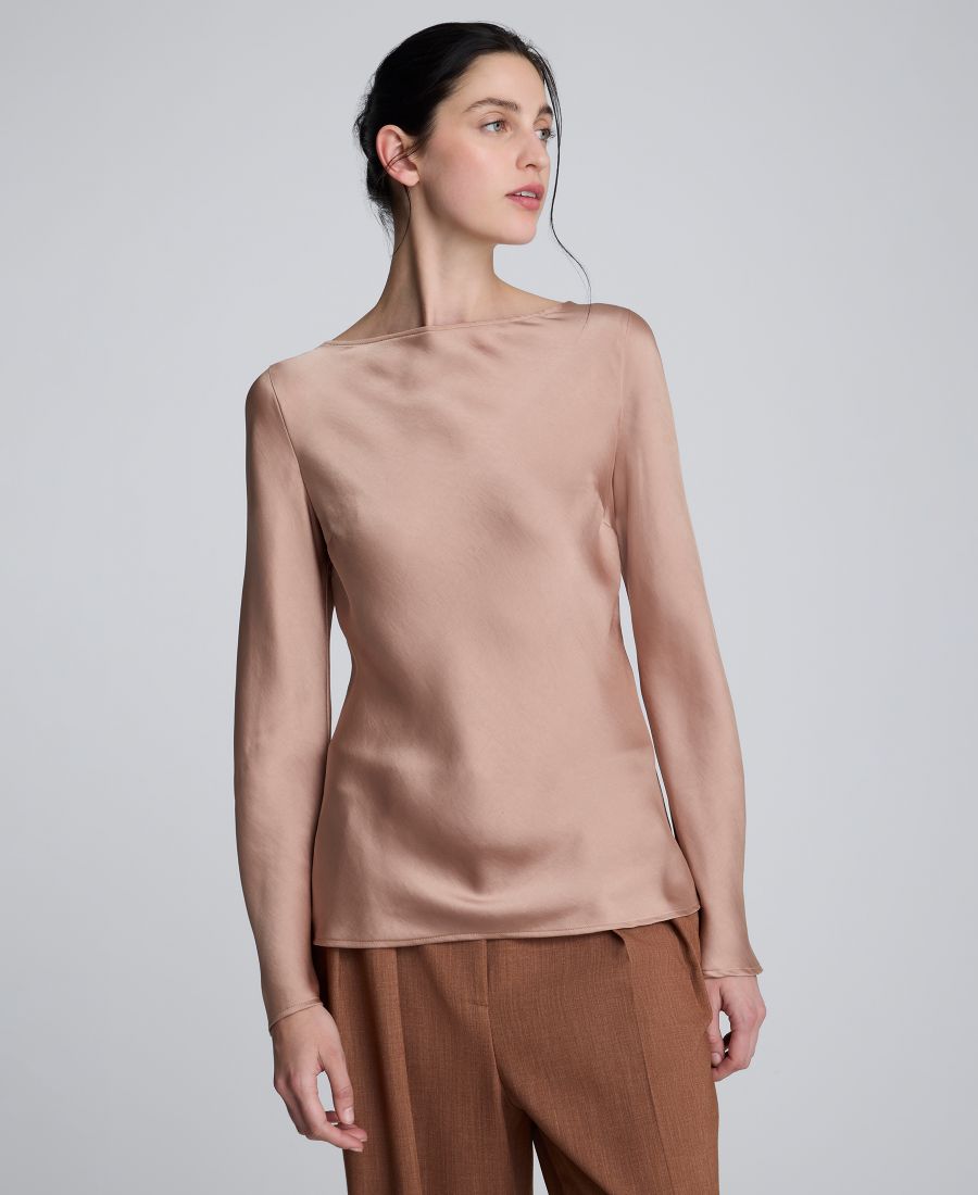 

Женская блузка с длинным рукавом Kenneth Cole, Pale Chestnut