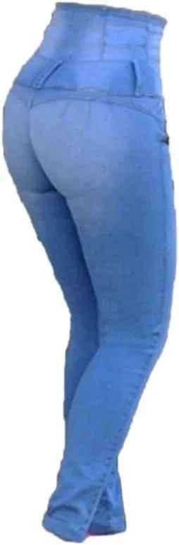 Женские джинсы-скинни Andongnywell Stretch Comfort с высокой талией, эффектом подтяжки ягодиц, эластичные, облегающие — фото 3