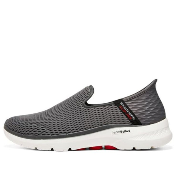 

Кроссовки go walk 6 shoes 'grey red white' Skechers, серый