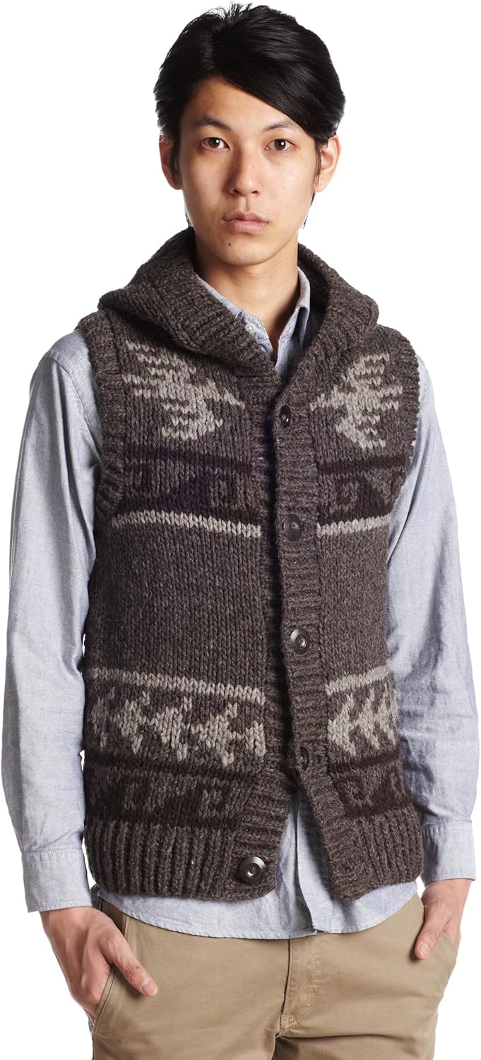 

Жилет-худи ручной вязки Urban Research DOORS