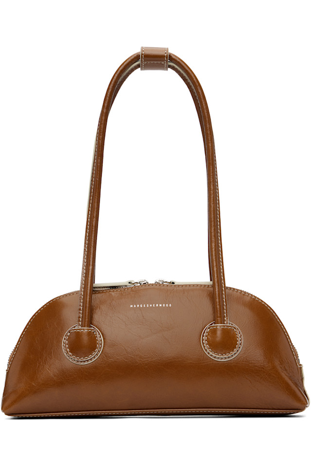 

Margesherwood Коричневая сумка через плечо из ткани «бессетт»