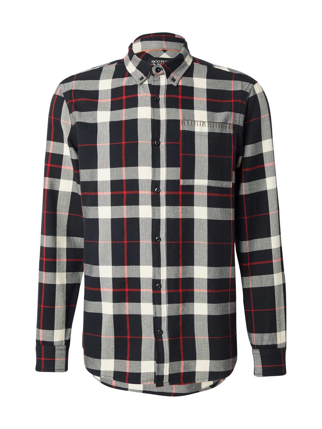 

SCOTCH & SODA Рубашка на пуговицах Regular fit в черном цвете