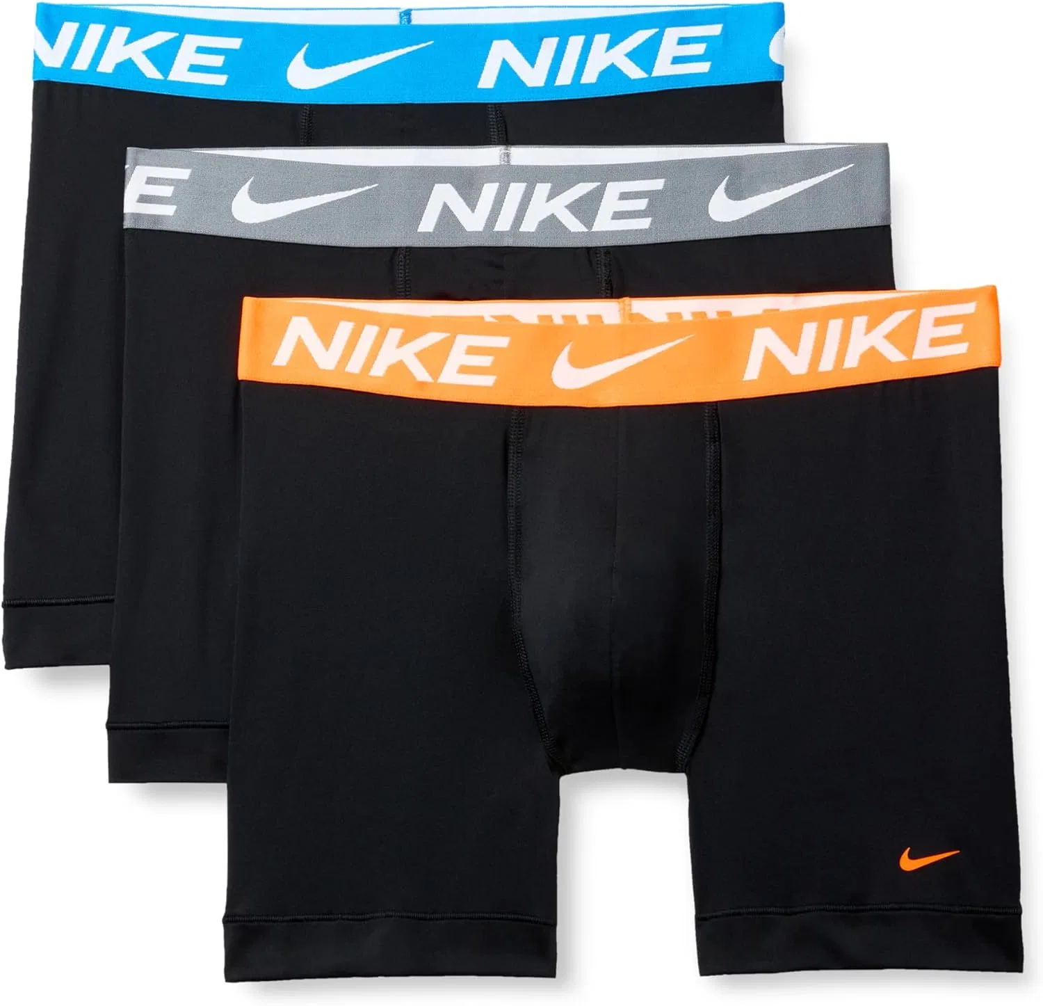 Трусы, Nike, Black W/Photo Blue/Cool Grey/Total Orange