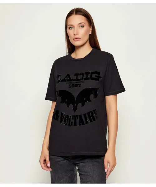 

Футболка Эдвина Loose fit Zadig&Voltaire, черный
